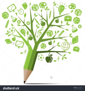 stock-vector-green-tree-pencil-with-back-to-school-concept-107615228